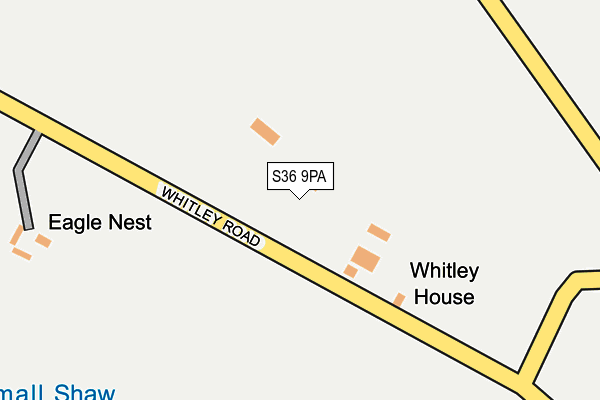 S36 9PA map - OS OpenMap – Local (Ordnance Survey)