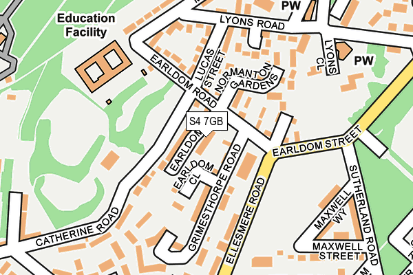 S4 7GB map - OS OpenMap – Local (Ordnance Survey)