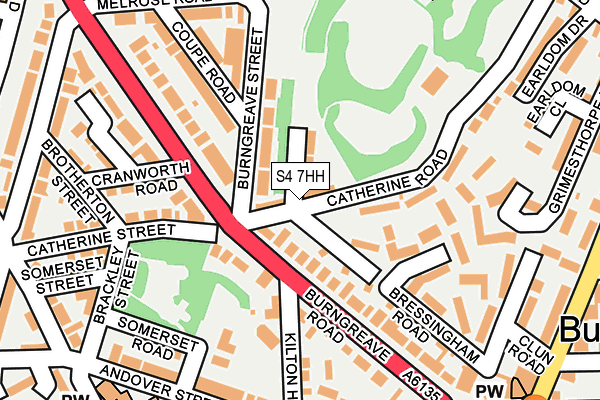 S4 7HH map - OS OpenMap – Local (Ordnance Survey)
