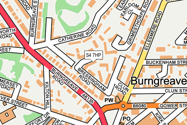 S4 7HP map - OS OpenMap – Local (Ordnance Survey)