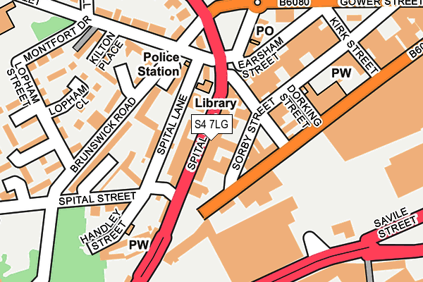 S4 7LG map - OS OpenMap – Local (Ordnance Survey)