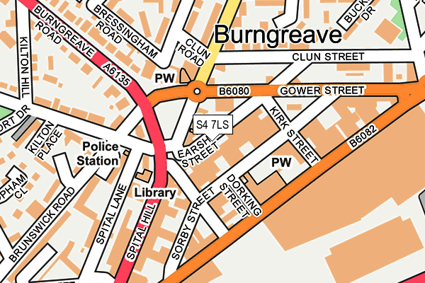 S4 7LS map - OS OpenMap – Local (Ordnance Survey)