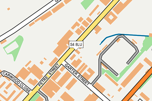 S4 8LU map - OS OpenMap – Local (Ordnance Survey)