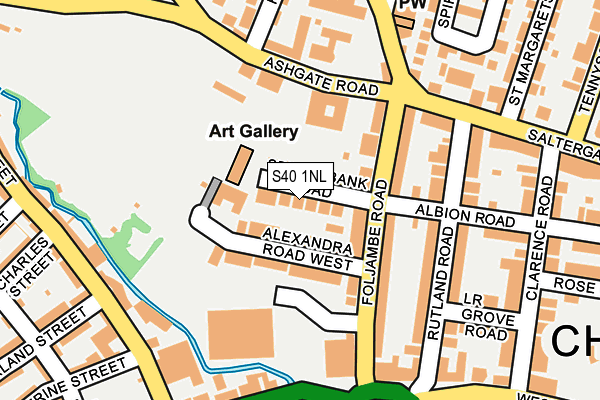 S40 1NL map - OS OpenMap – Local (Ordnance Survey)