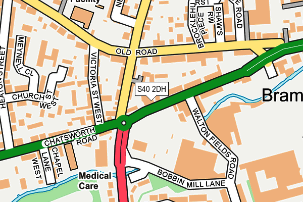 S40 2DH map - OS OpenMap – Local (Ordnance Survey)