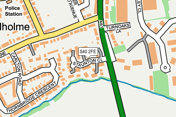 S40 2FE map - OS OpenMap – Local (Ordnance Survey)