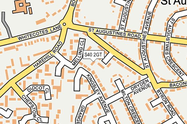 S40 2GT map - OS OpenMap – Local (Ordnance Survey)