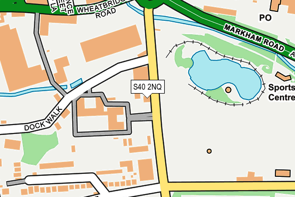 S40 2NQ map - OS OpenMap – Local (Ordnance Survey)