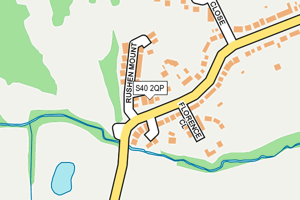 S40 2QP map - OS OpenMap – Local (Ordnance Survey)