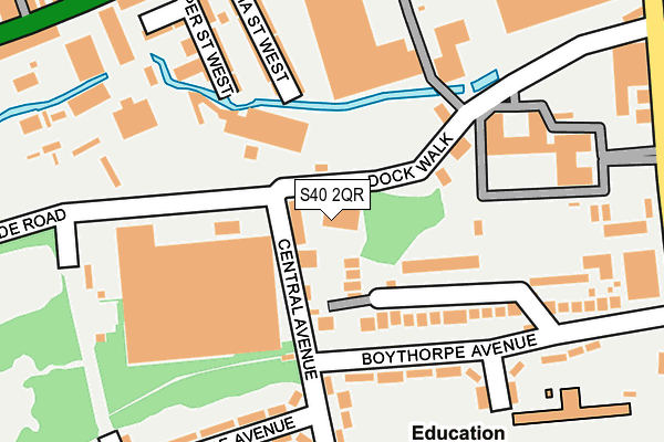 S40 2QR map - OS OpenMap – Local (Ordnance Survey)