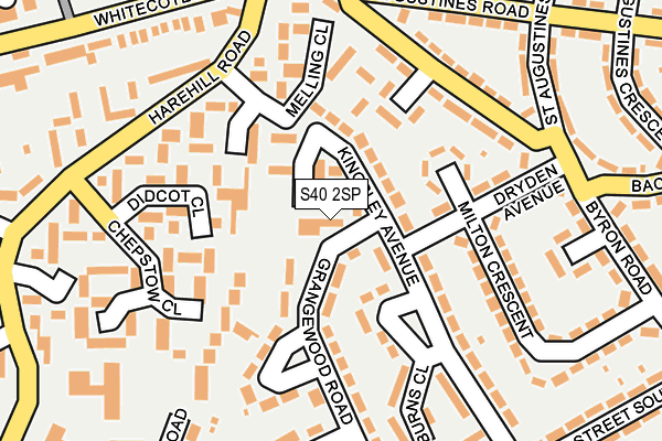 S40 2SP map - OS OpenMap – Local (Ordnance Survey)