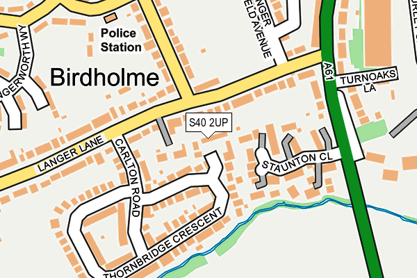 S40 2UP map - OS OpenMap – Local (Ordnance Survey)