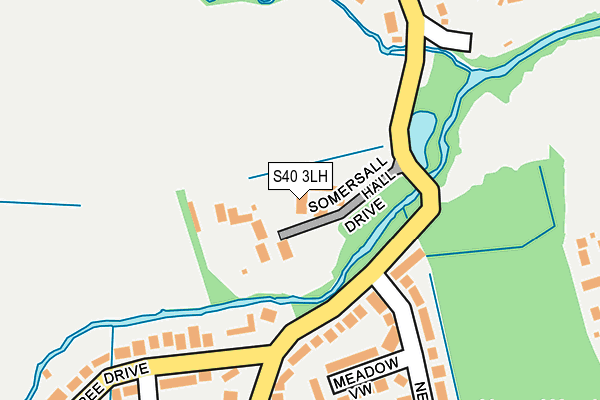 S40 3LH map - OS OpenMap – Local (Ordnance Survey)