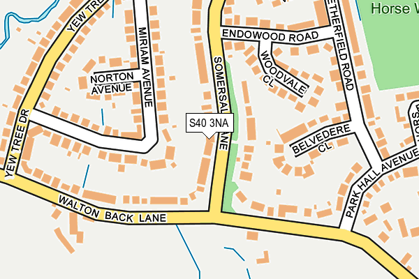 S40 3NA map - OS OpenMap – Local (Ordnance Survey)