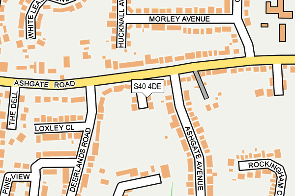 S40 4DE map - OS OpenMap – Local (Ordnance Survey)
