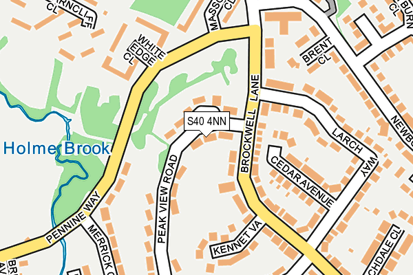 S40 4NN map - OS OpenMap – Local (Ordnance Survey)