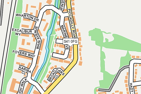 S41 0FG map - OS OpenMap – Local (Ordnance Survey)