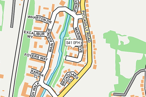 S41 0FH map - OS OpenMap – Local (Ordnance Survey)