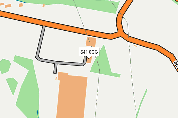 S41 0GG map - OS OpenMap – Local (Ordnance Survey)