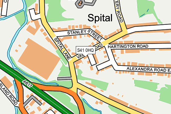 S41 0HQ map - OS OpenMap – Local (Ordnance Survey)