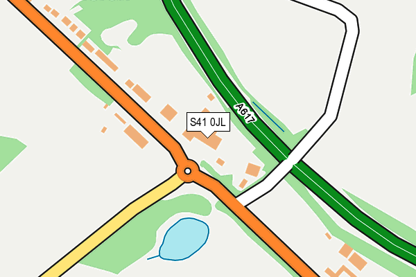 S41 0JL map - OS OpenMap – Local (Ordnance Survey)