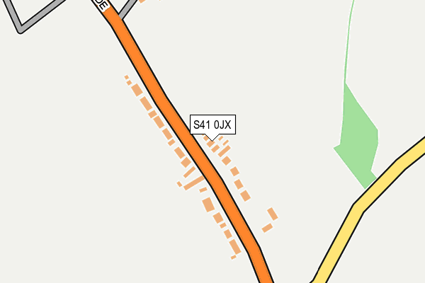 S41 0JX map - OS OpenMap – Local (Ordnance Survey)