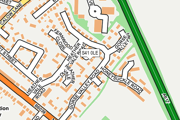 S41 0LE map - OS OpenMap – Local (Ordnance Survey)