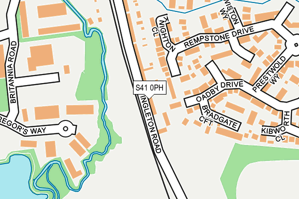S41 0PH map - OS OpenMap – Local (Ordnance Survey)