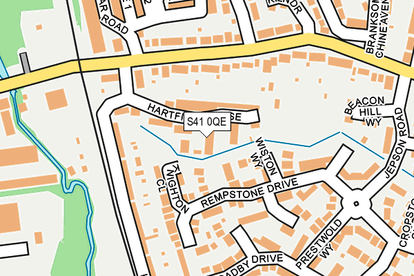 S41 0QE map - OS OpenMap – Local (Ordnance Survey)