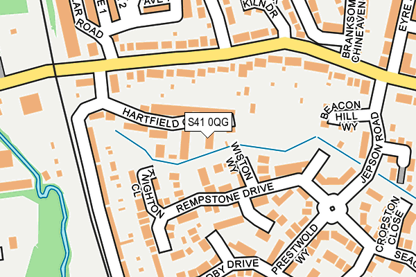 S41 0QG map - OS OpenMap – Local (Ordnance Survey)