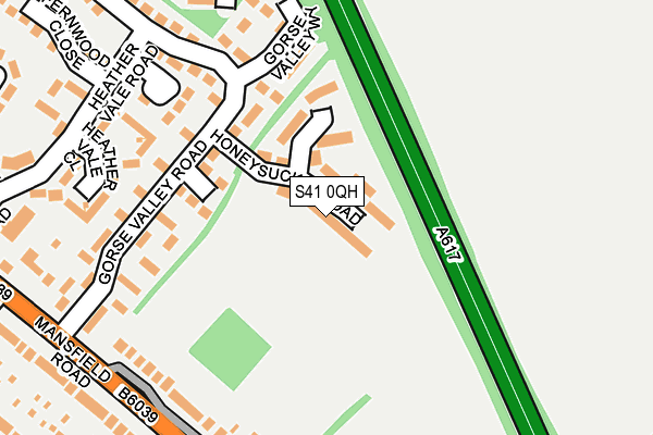 S41 0QH map - OS OpenMap – Local (Ordnance Survey)