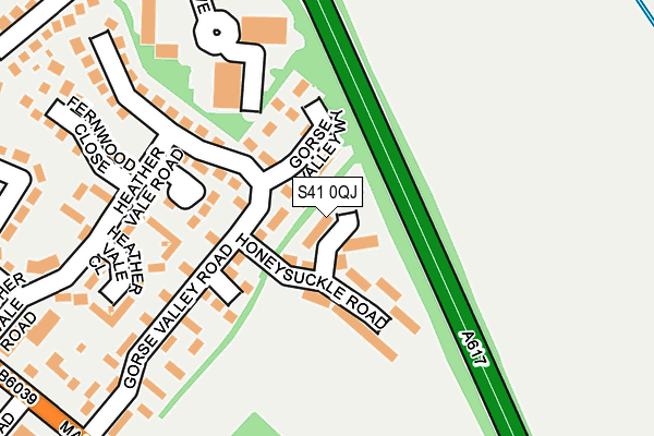 S41 0QJ map - OS OpenMap – Local (Ordnance Survey)