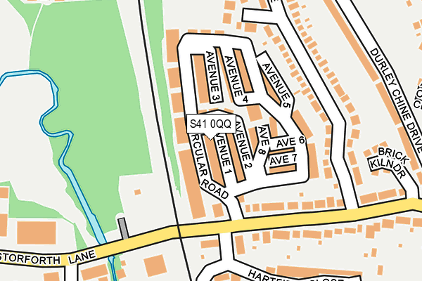 S41 0QQ map - OS OpenMap – Local (Ordnance Survey)