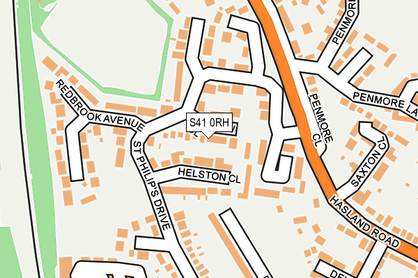 S41 0RH map - OS OpenMap – Local (Ordnance Survey)