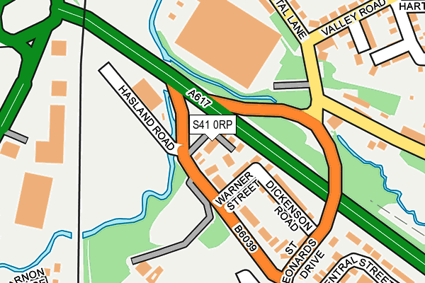 S41 0RP map - OS OpenMap – Local (Ordnance Survey)