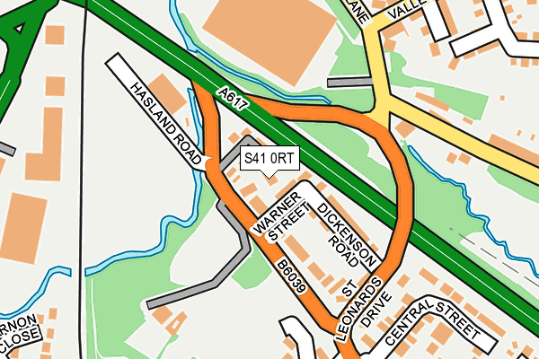 S41 0RT map - OS OpenMap – Local (Ordnance Survey)