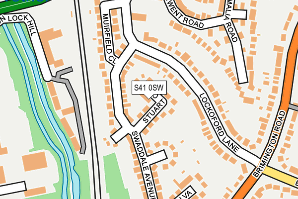 S41 0SW map - OS OpenMap – Local (Ordnance Survey)