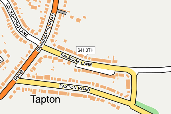 S41 0TH map - OS OpenMap – Local (Ordnance Survey)