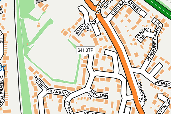 S41 0TP map - OS OpenMap – Local (Ordnance Survey)