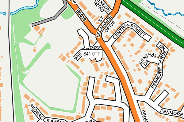 S41 0TT map - OS OpenMap – Local (Ordnance Survey)