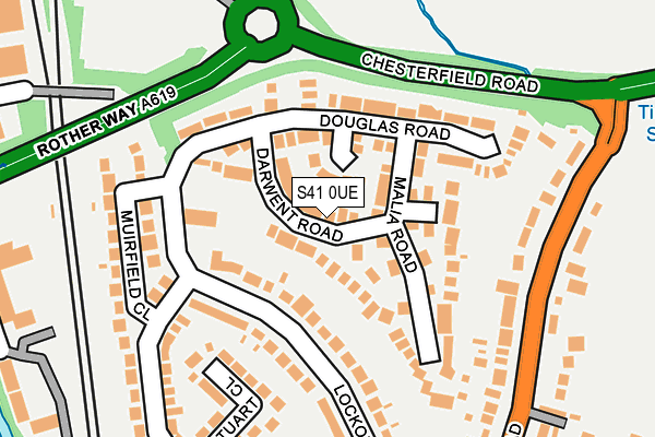 S41 0UE map - OS OpenMap – Local (Ordnance Survey)
