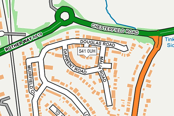 S41 0UH map - OS OpenMap – Local (Ordnance Survey)