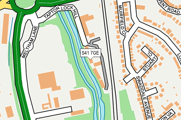 S41 7GE map - OS OpenMap – Local (Ordnance Survey)