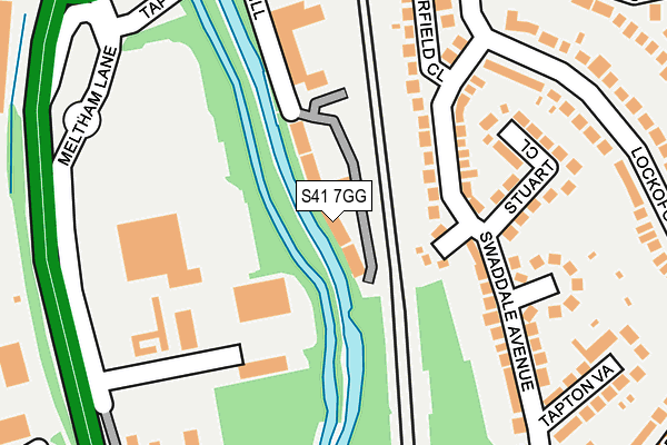 S41 7GG map - OS OpenMap – Local (Ordnance Survey)