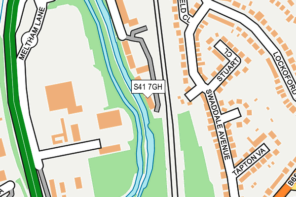 S41 7GH map - OS OpenMap – Local (Ordnance Survey)