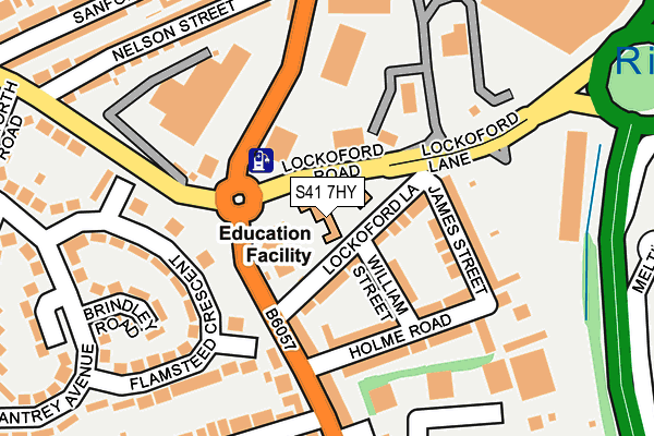 S41 7HY map - OS OpenMap – Local (Ordnance Survey)