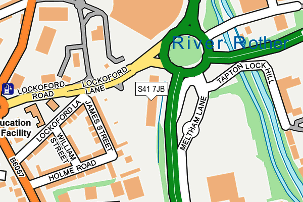 S41 7JB map - OS OpenMap – Local (Ordnance Survey)
