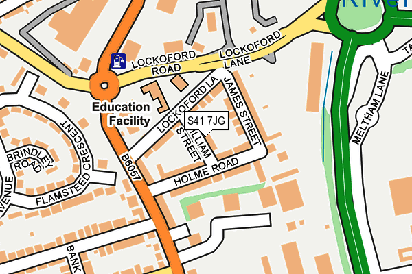 S41 7JG map - OS OpenMap – Local (Ordnance Survey)