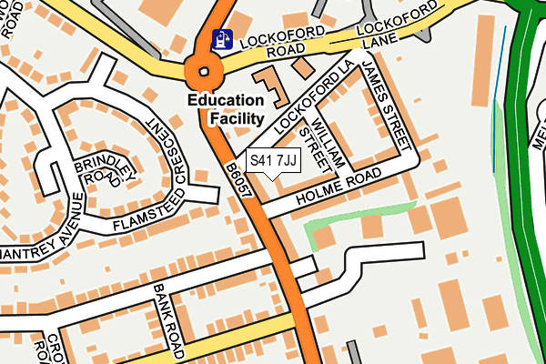 S41 7JJ map - OS OpenMap – Local (Ordnance Survey)