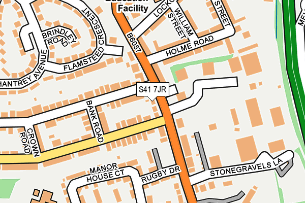 S41 7JR map - OS OpenMap – Local (Ordnance Survey)